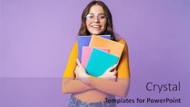  Presentation with young college student diagnosis of sti - PPT layouts with image-of-young-beautiful-student background and a light blue colored foreground