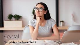  Presentation with coworking - PPT theme having  background and a  colored foreground