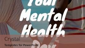  Presentation with psychology mind - Presentation featuring image-of-your-mental-health background and a violet colored foreground