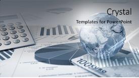  Presentation with abstract business - PPT theme with image planet earth on background background and a light gray colored foreground