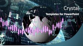  Presentation with digital finance - Theme featuring image-shows-a-globe-rotating background and a  colored foreground