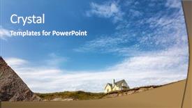  Presentation with islam space - Amazing presentation design having image taken from a public backdrop and a teal colored foreground