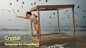  Presentation with adrift - Presentation theme enhanced with image with a cubical raft background and a tawny brown colored foreground