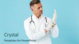  Presentation with medication - Beautiful theme featuring images medication - image of a handsome mature backdrop and a  colored foreground