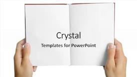  Presentation with hands holding a tree - Theme with images newspaper - male hands holding book isolated background and a white colored foreground