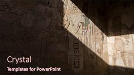  Presentation with pharaohs - Presentation featuring images-of-old-egyptian-symbols background and a  colored foreground