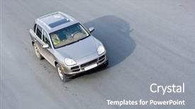  Presentation with luxury car - Cool new slide set with images of this luxury cars backdrop and a gray colored foreground