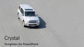  Presentation with luxury car - Presentation theme enhanced with images of this luxury cars background and a light gray colored foreground