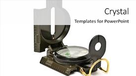  Presentation with compass - PPT theme consisting of images stop watch - compass isolated on a white background and a white colored foreground