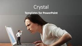  Presentation with bad - Theme featuring imaginary-boss-scolding-bad-worker background and a  colored foreground