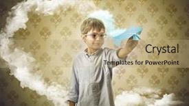  Presentation with imagination - Slides having imagination background and a coral colored foreground