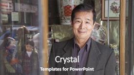  Presentation with asian - PPT theme with immigrant employment - asian small business owner background and a dark gray colored foreground