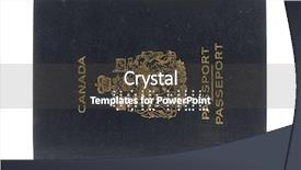  Presentation with canadian culture canada china national - PPT layouts with immigration canada - void canadian passport in isolated background and a  colored foreground