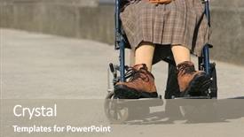  Presentation with woman body - Cool new slides with immobility - lower body backdrop and a gray colored foreground