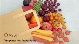  Presentation with immune - Amazing PPT layouts having immune-boosting-fruit-and-vegetables backdrop and a yellow colored foreground