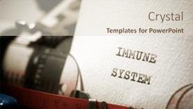  Presentation with immune system - Slide deck consisting of immune-system-text-written background and a  colored foreground