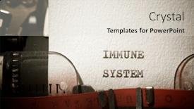  Presentation with immune - Slides consisting of immune-system-text-written background and a  colored foreground