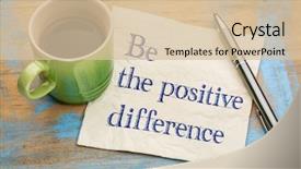  Presentation with difference - Slide deck consisting of impact - be the positive difference background and a lemonade colored foreground