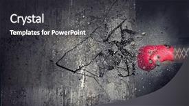  Presentation with boxing - PPT layouts enhanced with impact - boxing glove surprise mixed media background and a dark gray colored foreground