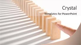  Presentation with impact - PPT layouts with impact - dominoes isolated on white background and a white colored foreground