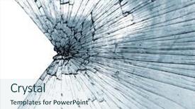  Presentation with impact - PPT layouts featuring impact - smashed glass background and a sky blue colored foreground