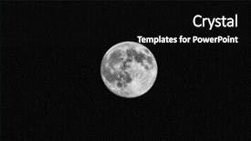  Presentation with moon - Cool new PPT layouts with impact craters - closeup of full moon taken backdrop and a  colored foreground