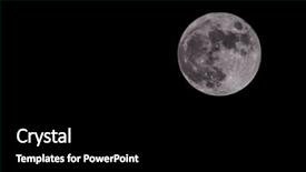  Presentation with moon - Presentation design featuring impact craters - full moon isolated background and a black colored foreground