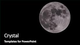  Presentation with moon - Audience pleasing slide deck consisting of impact craters - full moon isolated backdrop and a black colored foreground