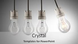  Presentation with light bulbs - Slides having one in motion and shinning background and a light gray colored foreground