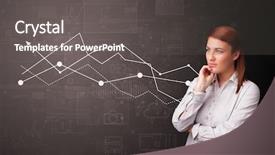  Presentation with homeless person poverty issue concept - Slides with impact investment - young person standing with increasing background and a  colored foreground