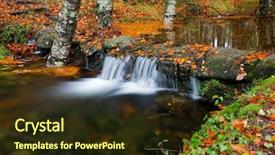  Presentation with beautiful spanish landscape costa blanca - Cool new presentation theme with impasse - autumn landscape with river backdrop and a tawny brown colored foreground