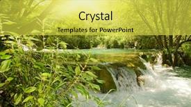  Presentation with open meetings sunshine - Presentation theme featuring impasse - sunshine in a forest background and a yellow colored foreground