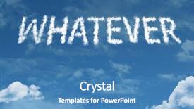  Presentation with cloud - Colorful PPT theme enhanced with impasse - whatever cloud word backdrop and a  colored foreground