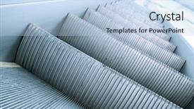  Presentation with stairway - Theme with impeccable - gray steps of modern escalator background and a  colored foreground