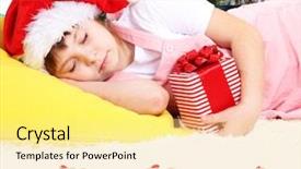  Presentation with gift - Cool new slide deck with panoramic view of mali losinj backdrop and a coral colored foreground