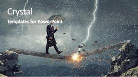  Presentation with overcome - Audience pleasing slide deck consisting of impediment - overcome fear of failure mixed backdrop and a gray colored foreground