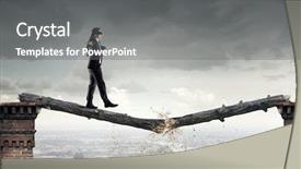  Presentation with overcome - Beautiful slides featuring impediment - overcome fear of failure mixed backdrop and a gray colored foreground