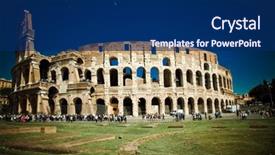  Presentation with rome italy - Beautiful slides featuring european imperalism - travel amazing italy series backdrop and a navy blue colored foreground