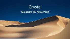  Presentation with sand dunes - Slide set enhanced with imperial-sand-dunes-in-california background and a navy blue colored foreground