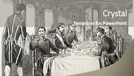  Presentation with coal train - Cool new PPT layouts with imperial train offered from railway backdrop and a gray colored foreground