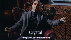  Presentation with gangster - Beautiful presentation featuring imperious-mature-man-in-stylish backdrop and a wine colored foreground