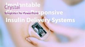  Presentation with glucose levels - Slide deck consisting of implantable-glucose-responsive-insulin-delivery background and a pink colored foreground