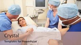  Presentation with ivf - Colorful presentation theme enhanced with implanted as part of ivf backdrop and a coral colored foreground