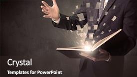  Presentation with book - Presentation having implement - man holding a book background and a tawny brown colored foreground