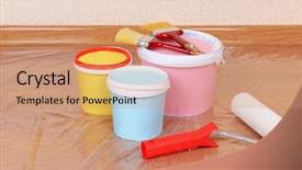  Presentation with paint - PPT layouts enhanced with caribbean with embedded national flag background and a dark gray colored foreground