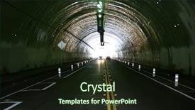  Presentation with tunnel - Audience pleasing slides consisting of importance speed - car tunnel 2 lane car backdrop and a wine colored foreground