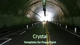  Presentation with tunnel - Cool new PPT theme with importance speed - car tunnel 2 lane car backdrop and a wine colored foreground