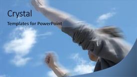  Presentation with empty road motion blur - Amazing PPT layouts having importance speed - motion special photo and motion-blur backdrop and a  colored foreground