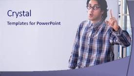  Presentation with whiteboard - Amazing PPT theme having importance study - funny male teacher in front backdrop and a sky blue colored foreground