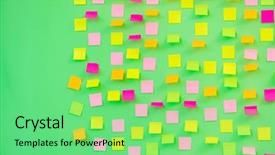  Presentation with reminders - Slides enhanced with important announcement - many reminders in business concept background and a seafoam green colored foreground